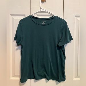 Green Basic American Eagle Tee